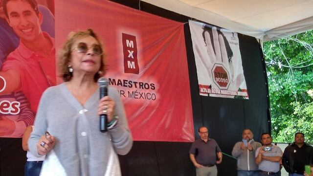 Elba Esther Gordillo en un evento del SNTE el pasado 7 de abril