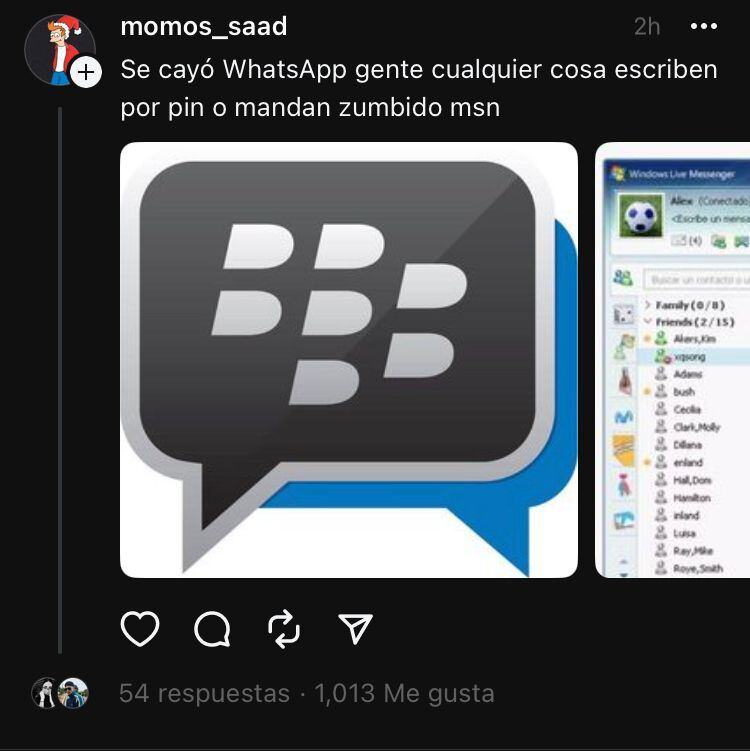 Memes en Threads por caída de WhatsApp