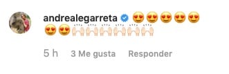 Andrea Legarreta comentó el post de Galilea Montijo