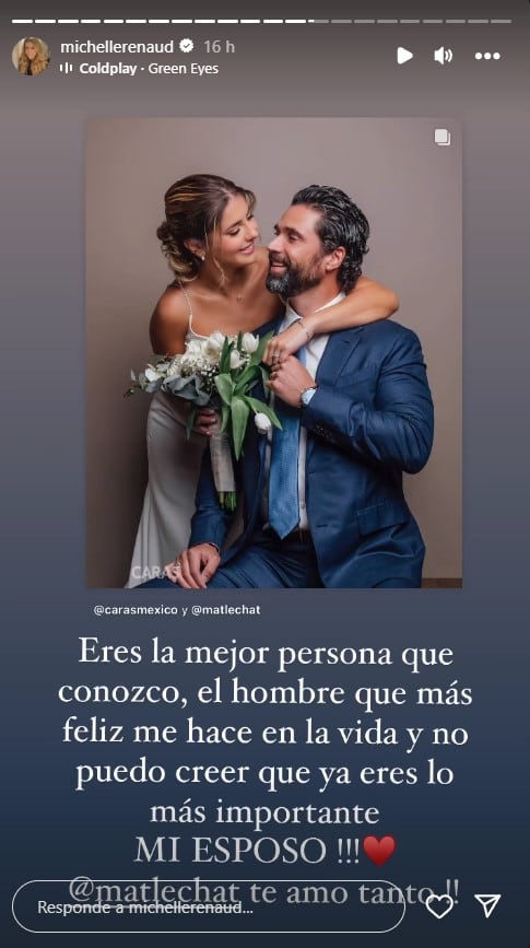 Michelle Renaud y Matías Novoa