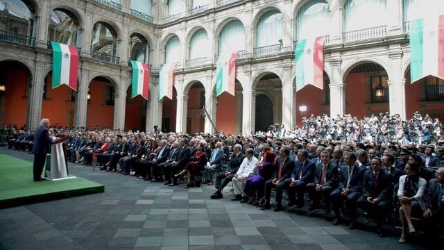 AMLO ofrece 'tercer' informe de gobierno al pueblo de México en Palacio Nacional