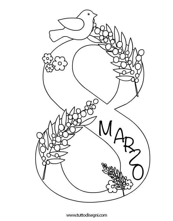 Dibujos del 8 de marzo para colorear por el Día Internacional de la Mujer