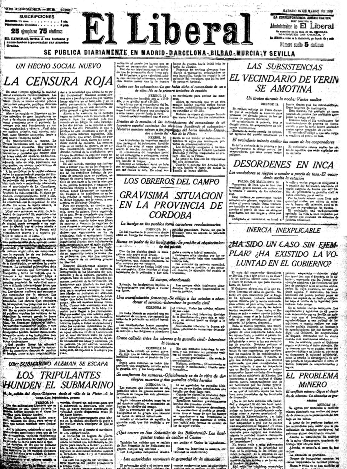 Nota sobre la censura roja