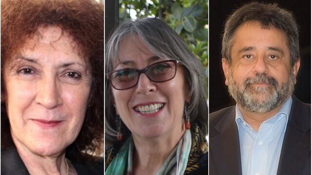 Julia Tagüeña, Gabriela Dutrénit y José Franco