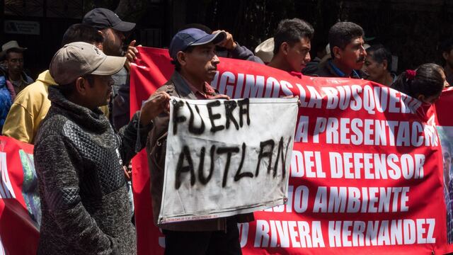 Manifestaciones contra Minera Autlán meses atrás