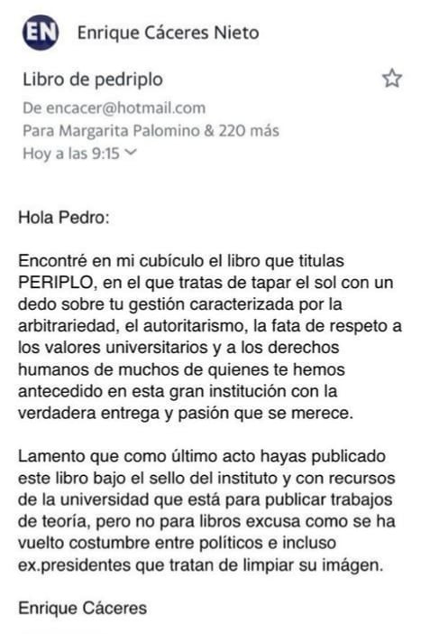 Correo Enrique Cáceres Nieto