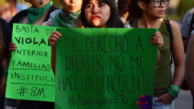 Protesta por la despenalización del aborto