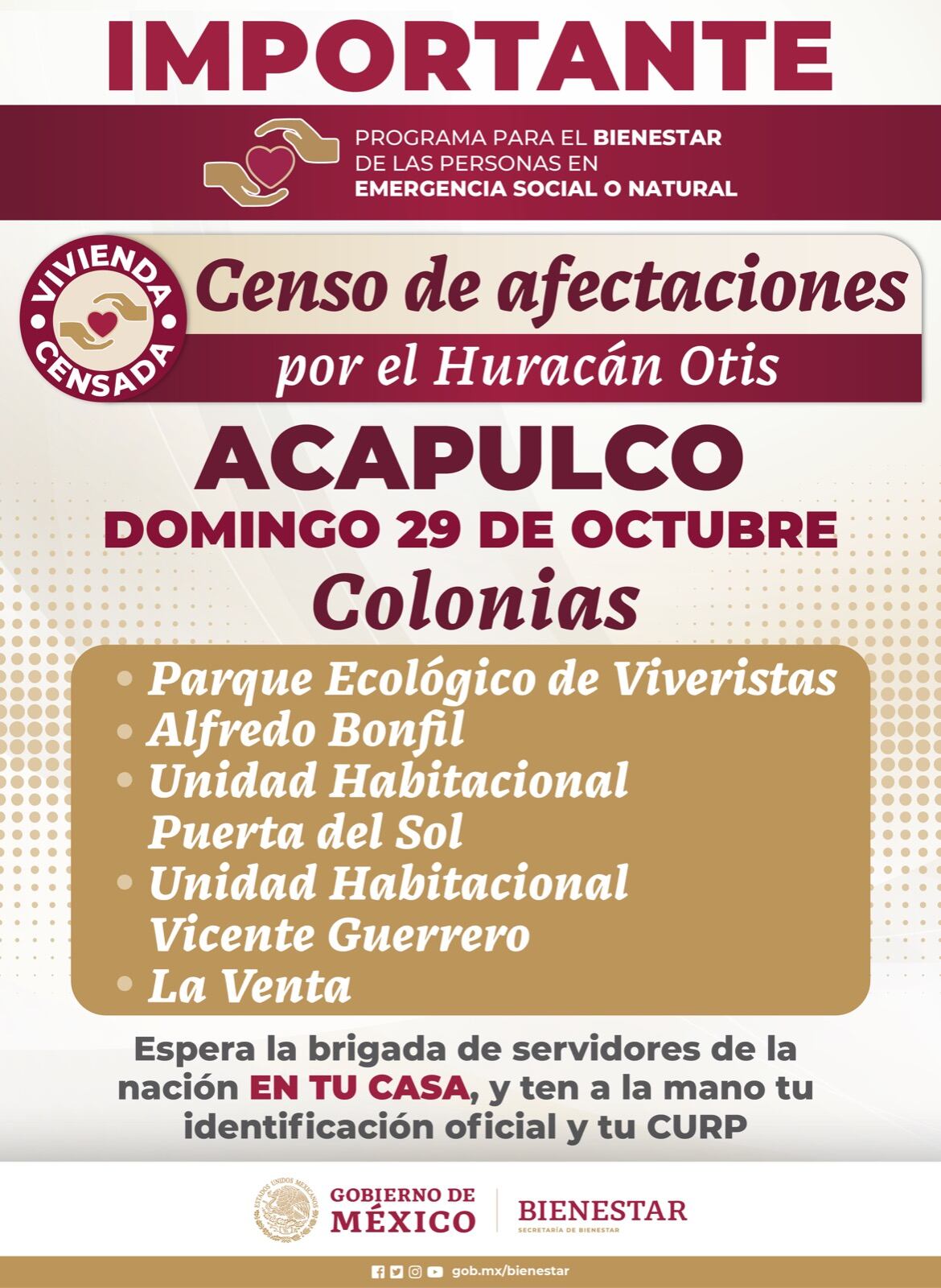 Estos son los lugares de Guerrero que los servidores de la nación visitarán