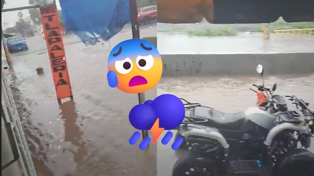 Inundaciones en Tecámac dejan vehículos atrapados y colapsan vialidades