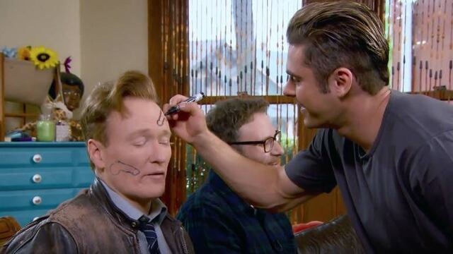 Zac Efron, Seth Rogen y Conan O'Brien