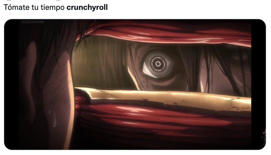 Memes de la caída Crunchyroll por estreno de Attack on Titan