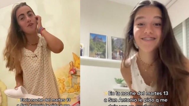 Jóvenes haciendo el ritual de San Antonio