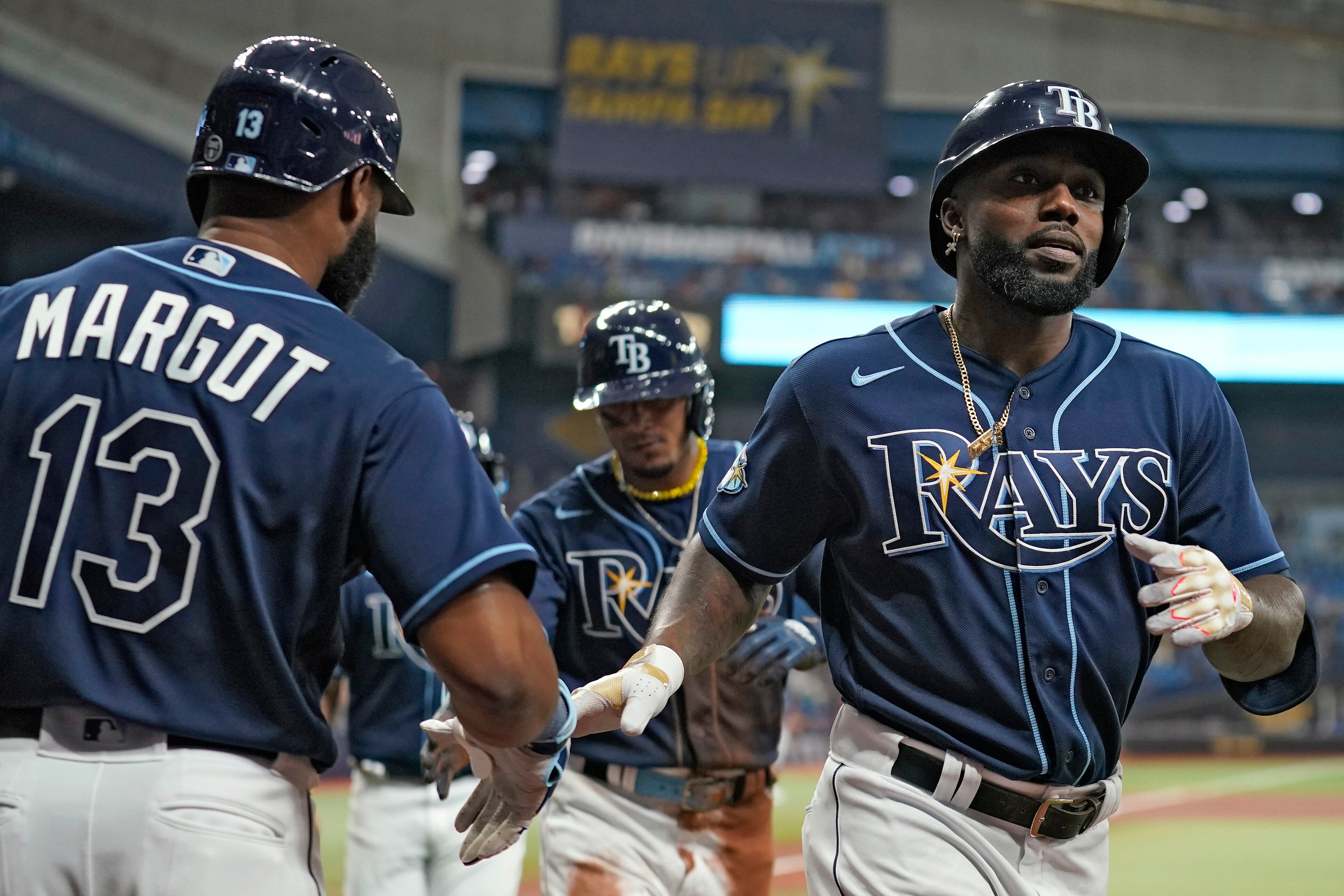 Randy Arozarena con los Rays