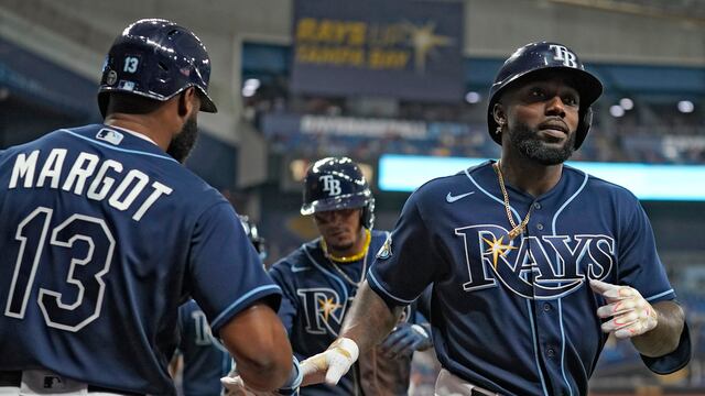Randy Arozarena con los Rays