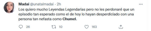 Chumel Torres en Leyendas Legendarias/Twitter