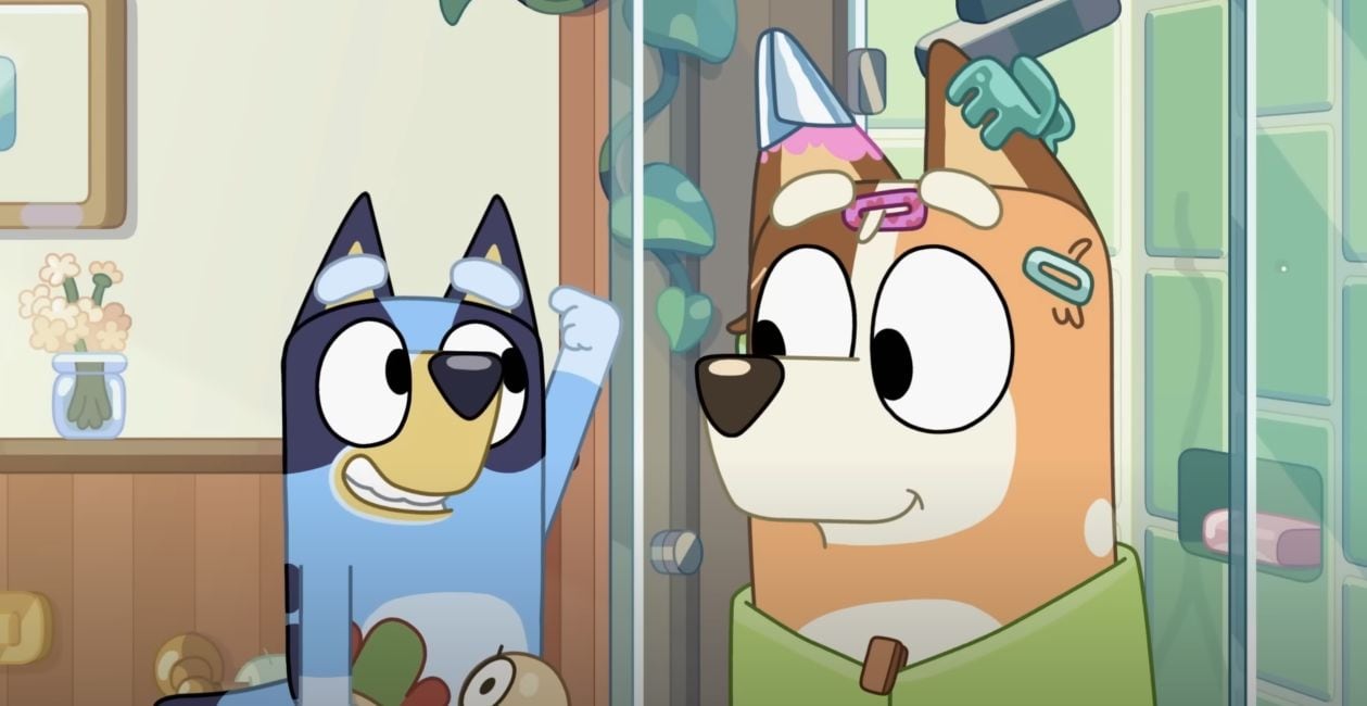 Bluey juega a la peluquería