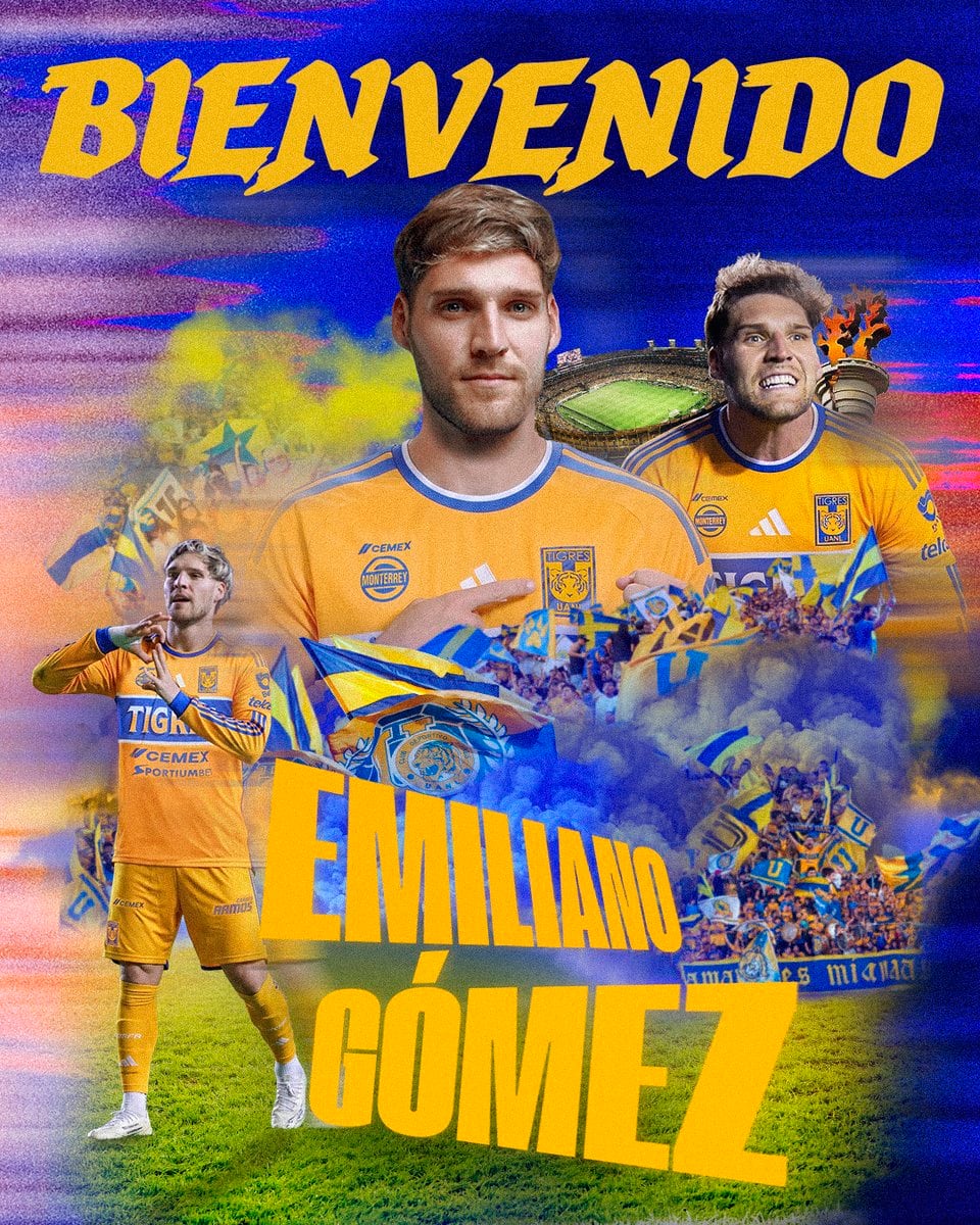 Tigres anuncia a Emiliano Gómez como nuevo refuerzo.