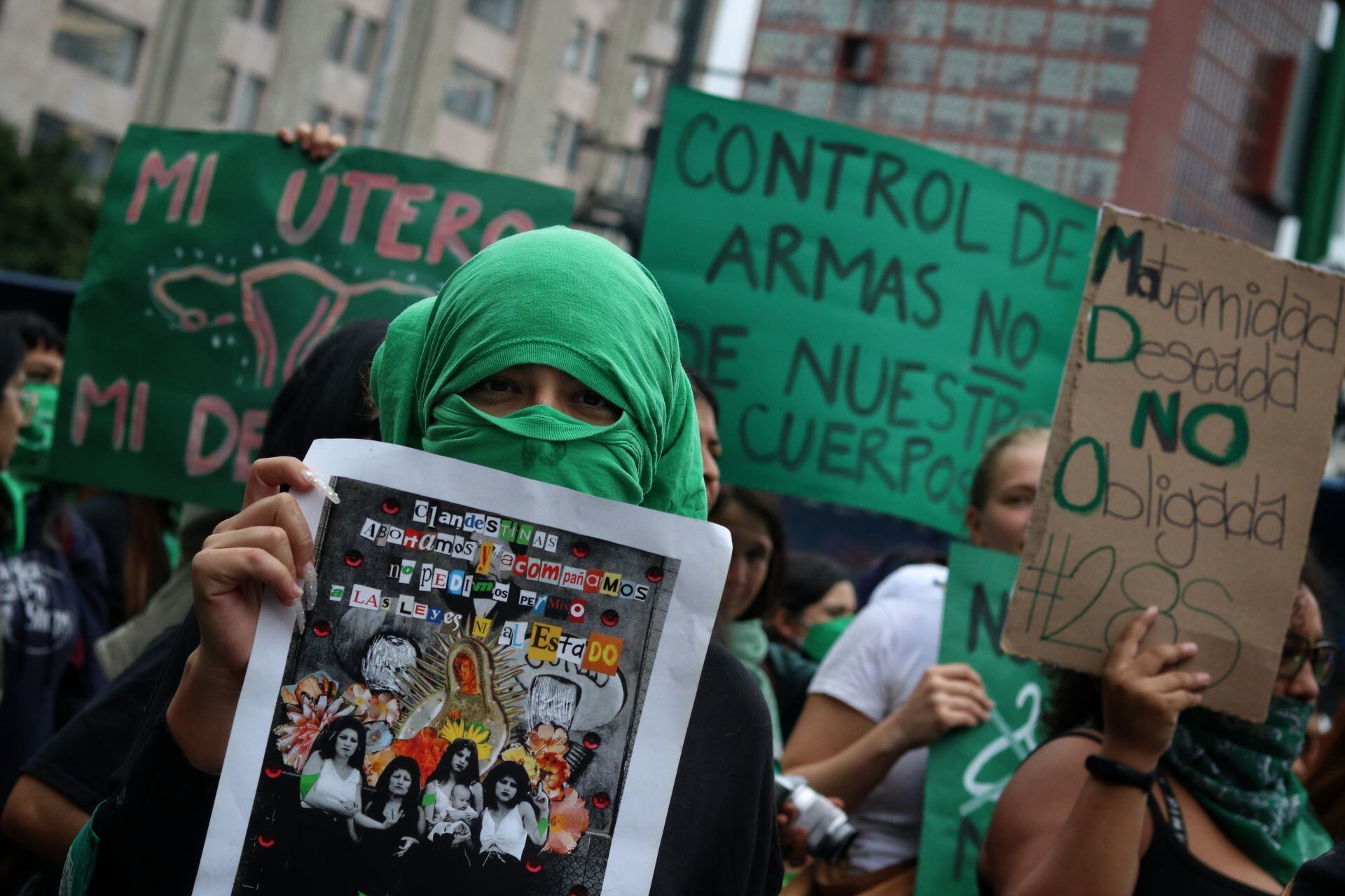 Protesta por el aborto legal en la CDMX