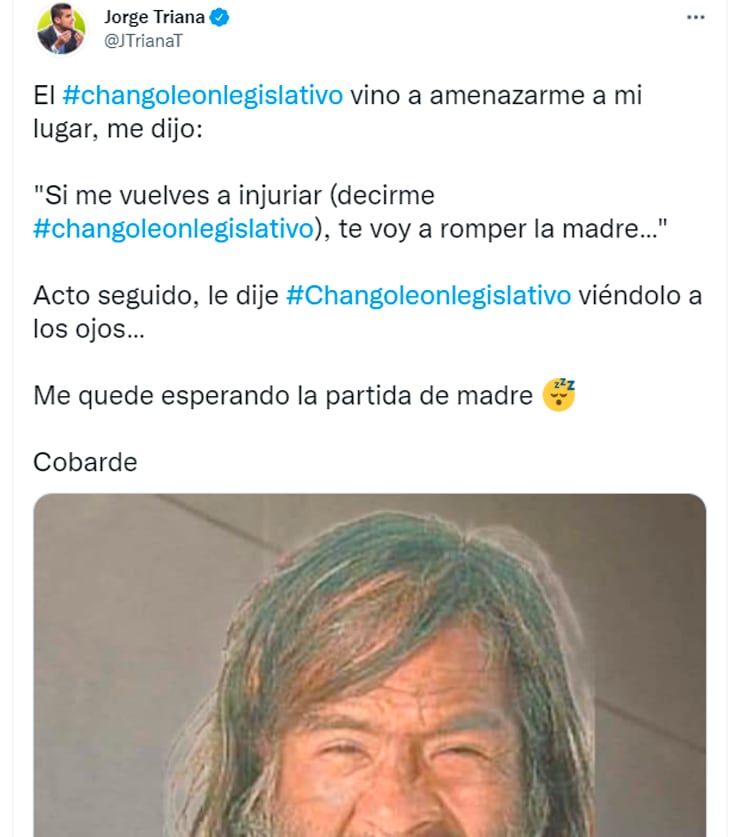 Captura de pantalla de Twitter