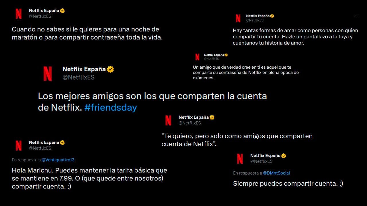 Antes Netflix invitaba a compartir cuentas, lo cual ha desatado críticas