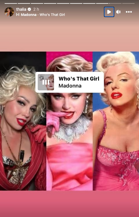 Comparan a Thalía con Madonna y hasta con Marilyn Monroe