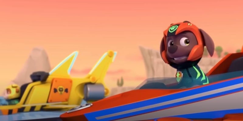 Los Aqua Pups salvan a Puplantis de salir flotando con Paw Patrol