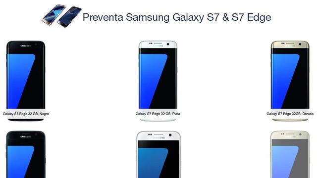 Amazon ya ofrece en preventa los Galaxy S7 y S7 Edge