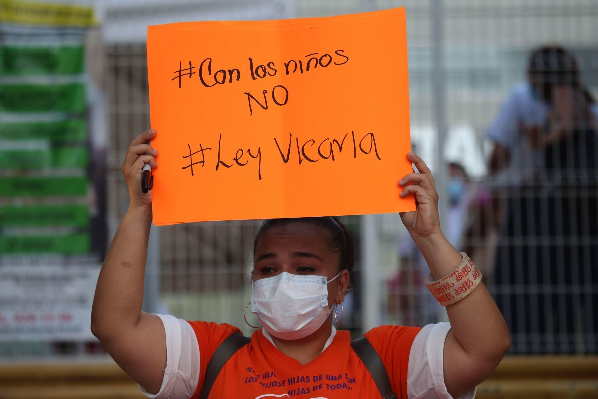 Protesta contra la violencia vicaria en Yucatán