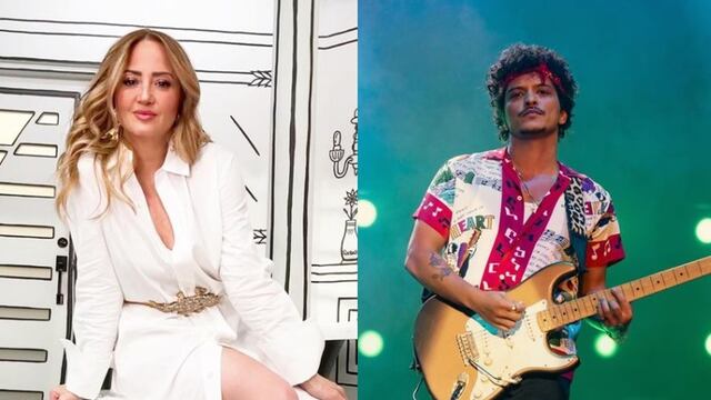 Andrea Legarreta y Bruno Mars