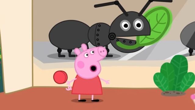 Peppa Pig visita el museo de bichos