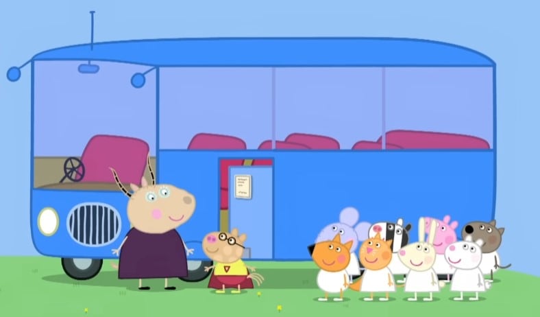 Peppa Pig en clase de gimnasia