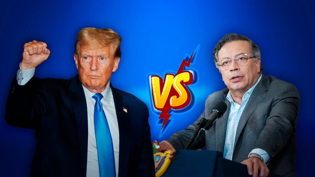 Donald Trump llama “líder del narcotráfico” a Gustavo Petro; es grosero e ignorante, asegura presidente de Colombia