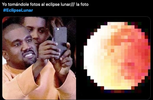 Meme del eclipse lunar 2022.