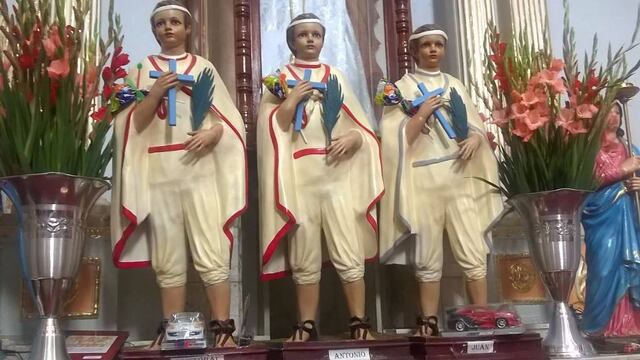 "Niños mártires de Tlaxcala": Cristóbal, Antonio y Juan