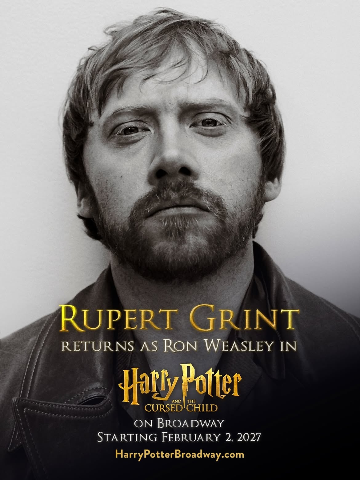 Rupert Grint regresará como Ron Weasley en Harry Potter: The Cursed Child en Broadway