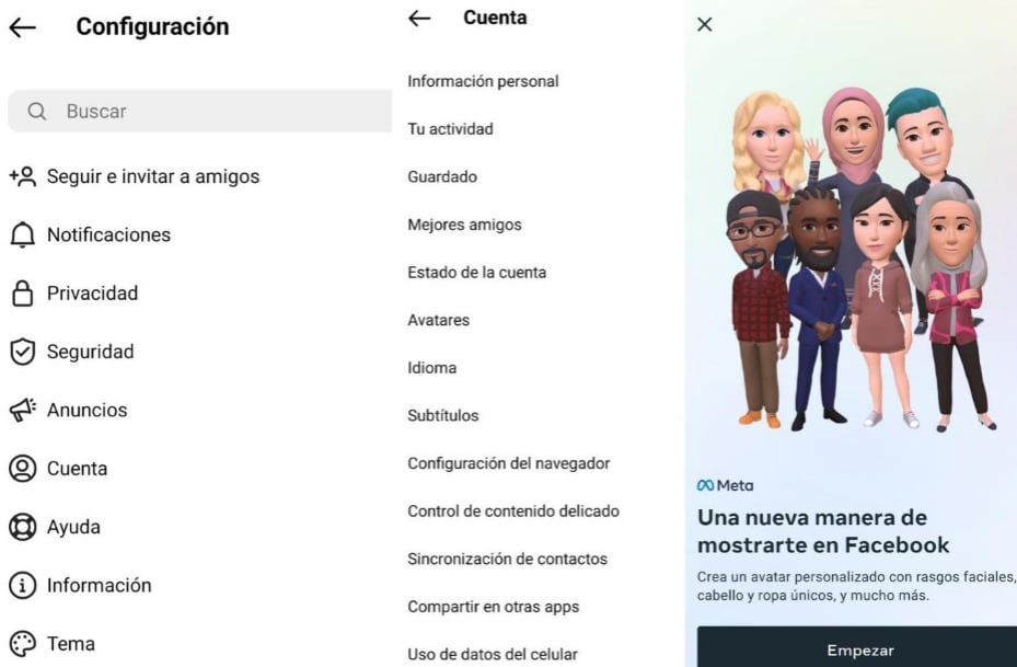 Cómo crear Avatar del Metaverso en Instagram
