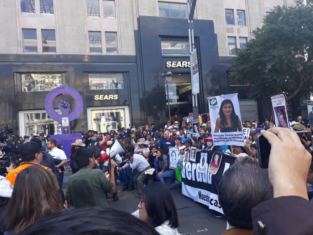 Antimonumenta por feminicidios.