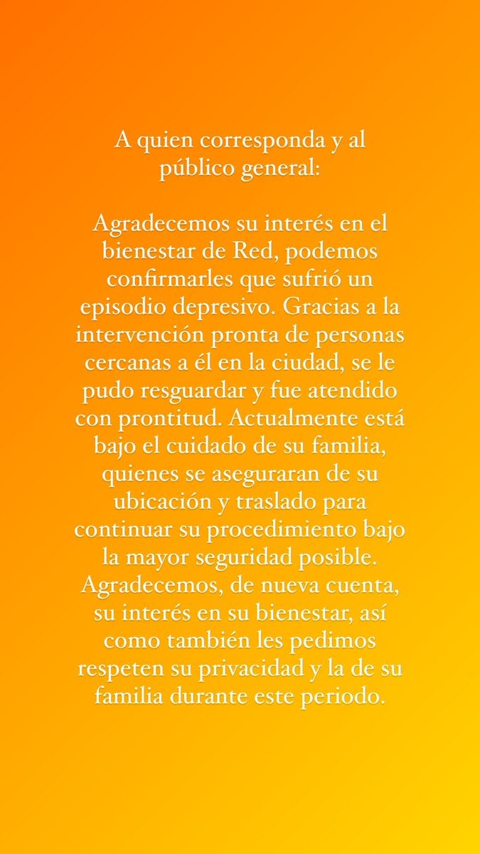 Comunicado sobre Red Solo.