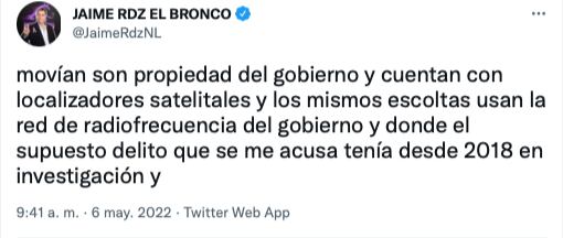 Jaime Rodríguez Calderón cuenta la verdad de su detención/@JaimeRdzNL