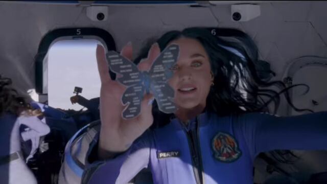 Katy Perry en su viaje al espacio
