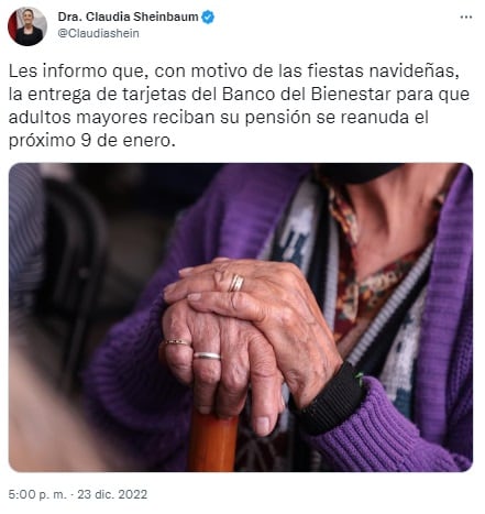 Claudia Sheinbaum informa fecha para reanudar entrega de tarjetas del Bienestar