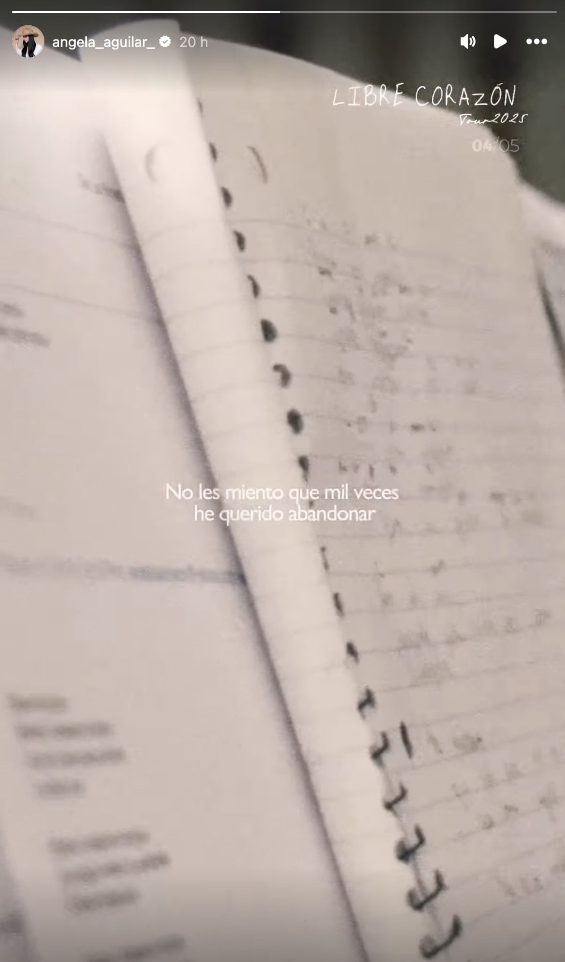 Mensaje Ángela Aguilar