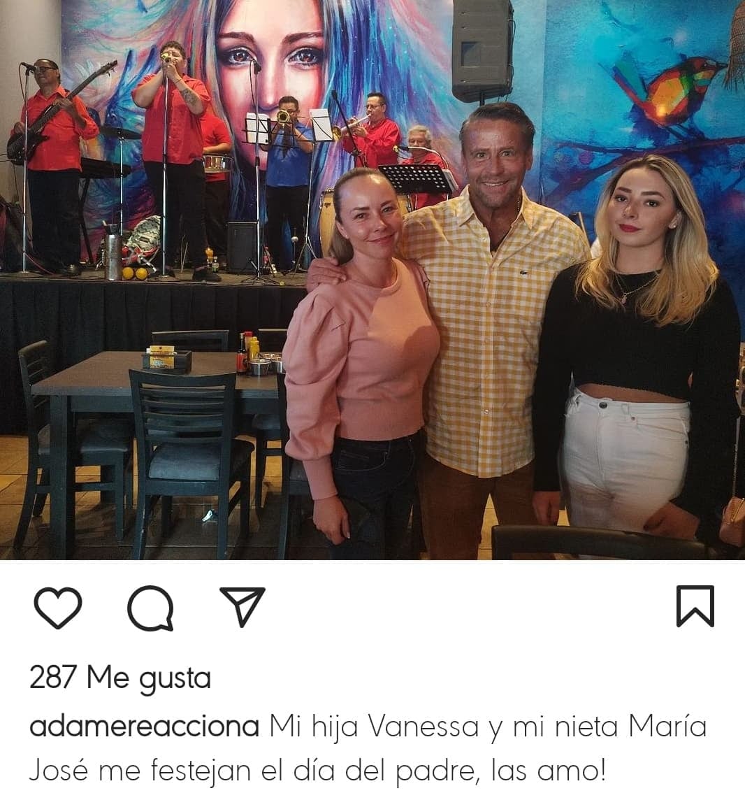 Alfredo Adame festeja el Día del Padre.