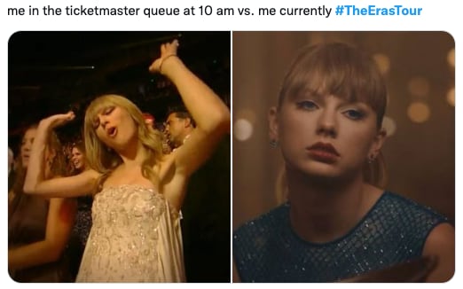 Caos en Ticketmaster por los boletos de Taylor Swift provoca memes en redes