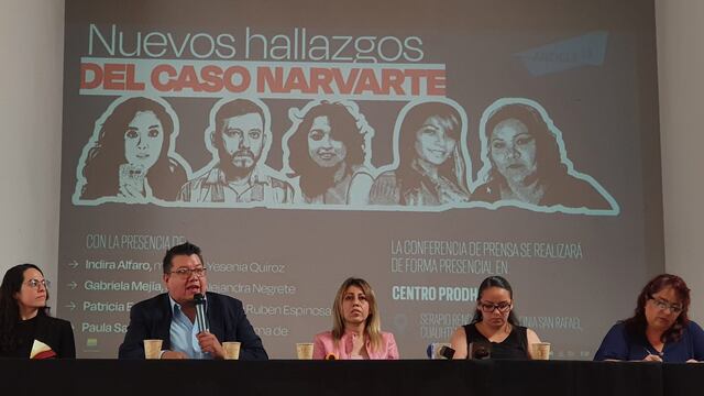 Conferencia de prensa sobre el caso Narvarte