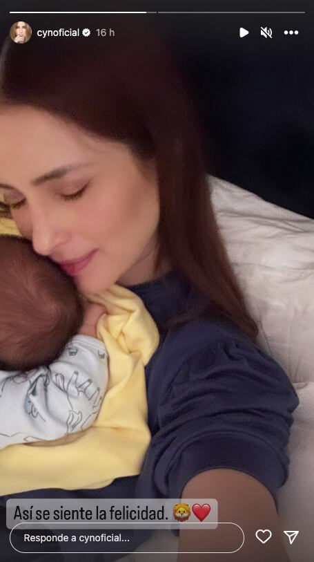 Cynthia Rodríguez comparte un pedacito de su felicidad junto a su hijito León