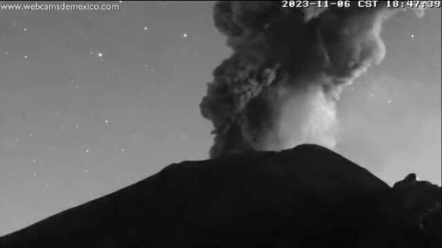 ¿Qué pasa con el Volcán Popocatépetl hoy 6 de noviembre? Se registra nueva explosión y genera columna de humo