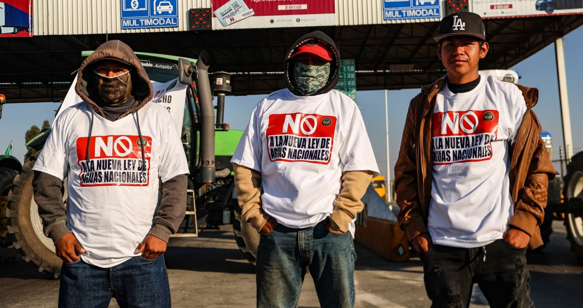 Productores protestan por la Reforma a la Ley de Aguas Nacionales, impulsada por el gobierno federal