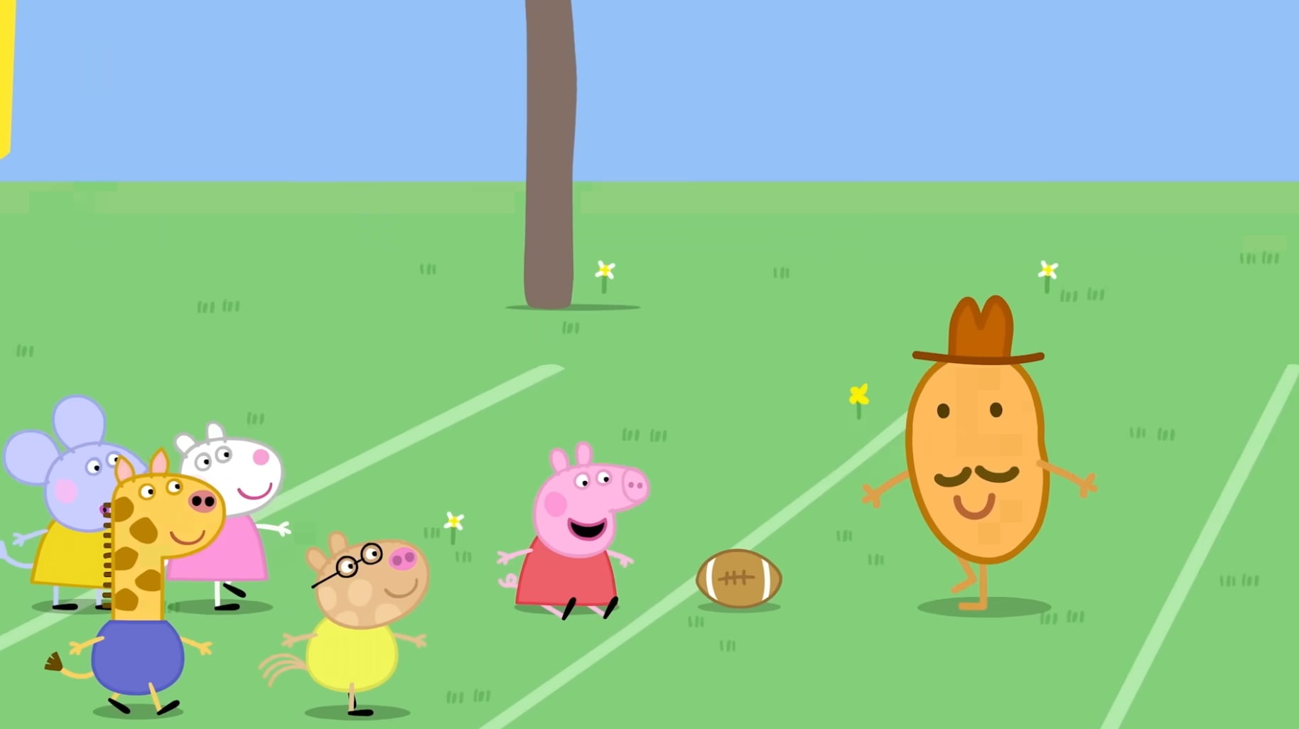Capítulo español Peppa Pig aprende a jugar futbol americano con Señor Papa