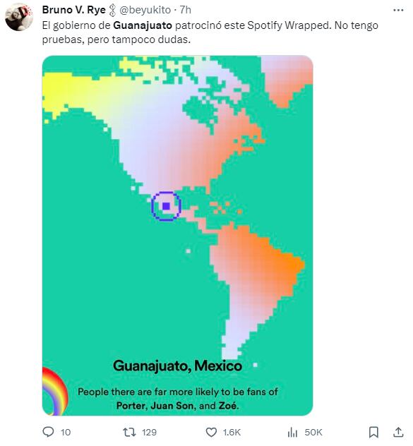 Guanajuato en Spotify Wrapped 2023
